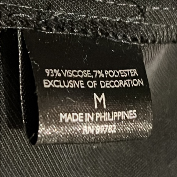 ⭐️NEW Natori Sanded Twill Tunic Top Shirt Black Medium - Picture 10 of 12